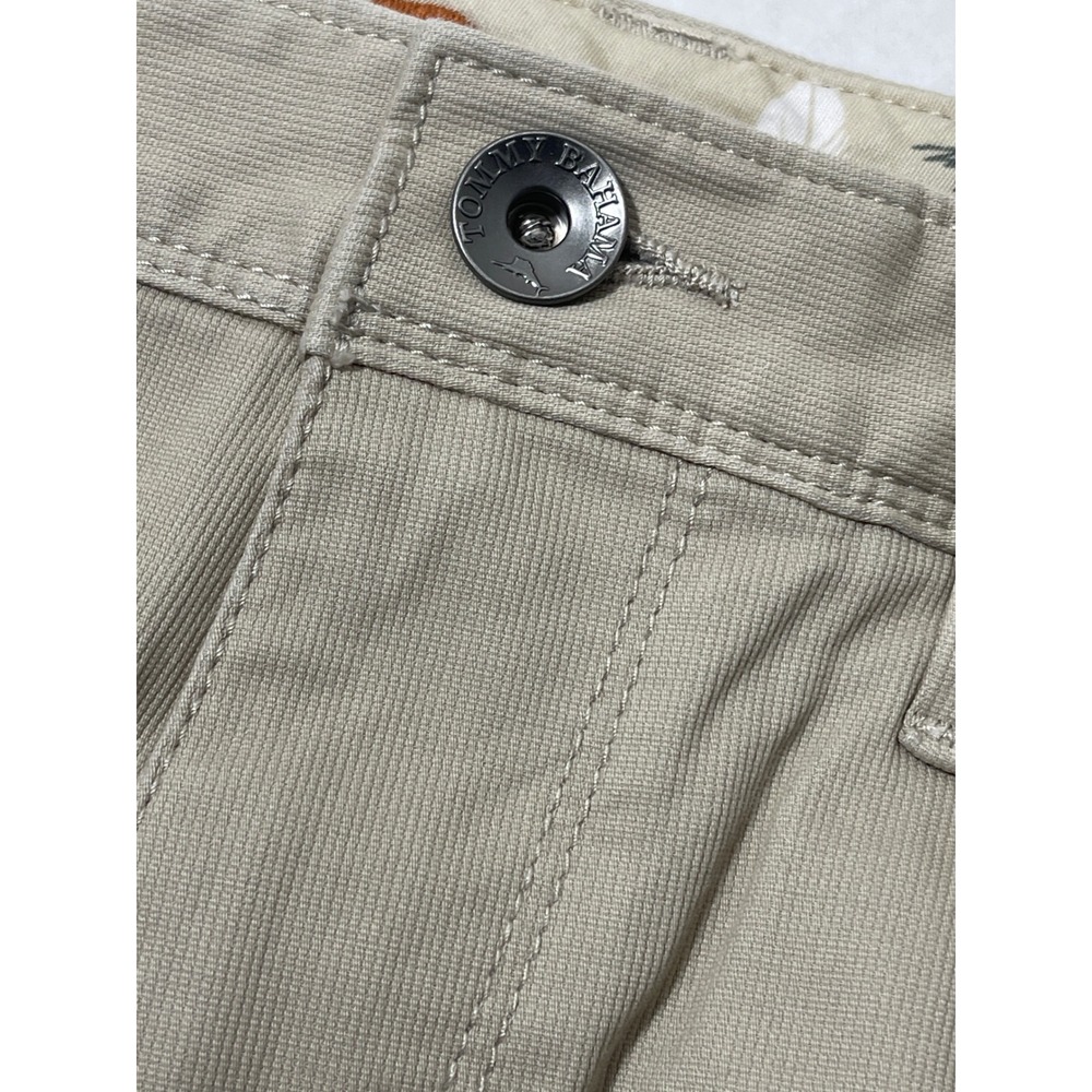 Tommy Bahama Mens 35x34 Beige Cotton Blend Straight Leg Chino Pants Preppy - Picture 9 of 9